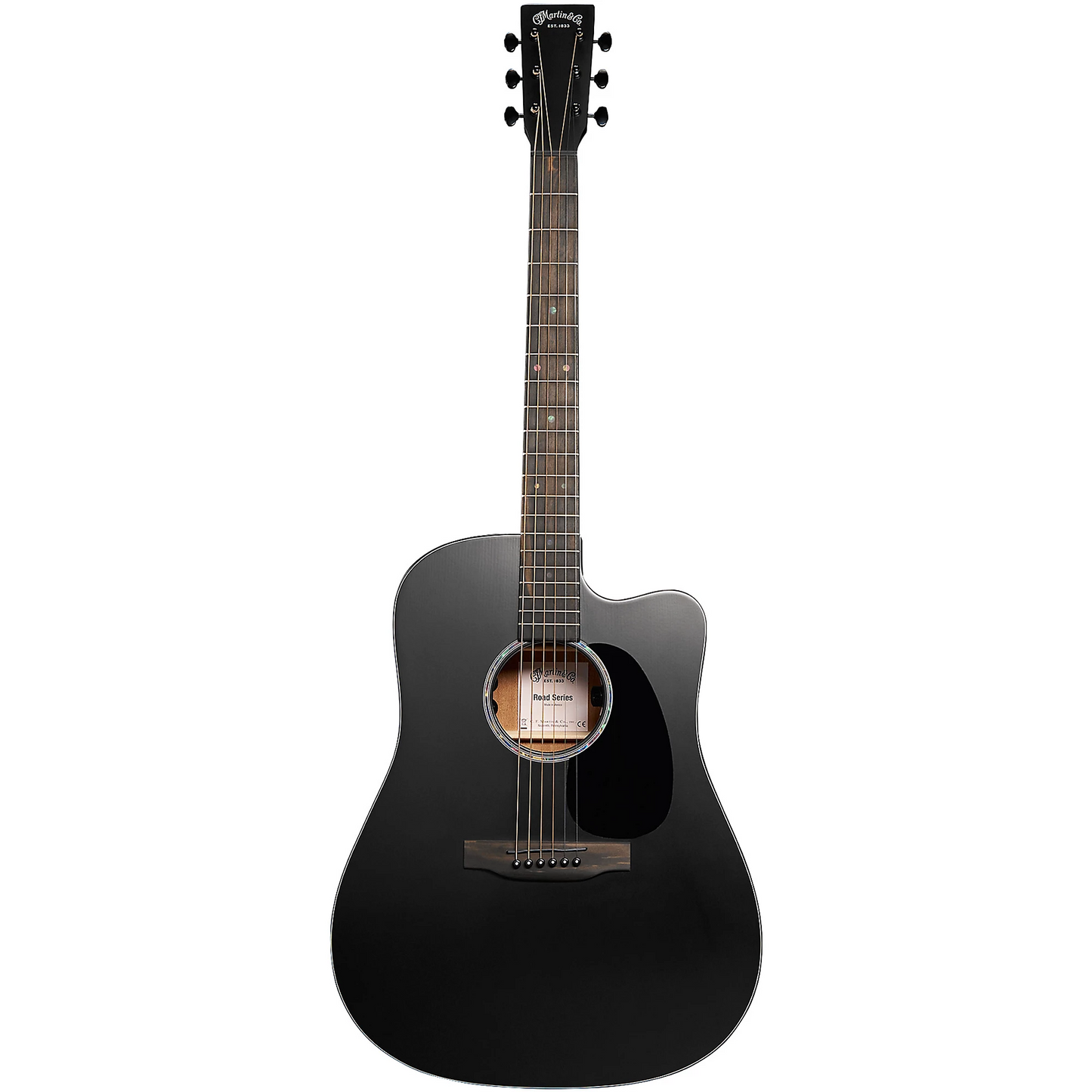 Martin Road Series DC-10E Modern Acoustic Electric Guitar in Black