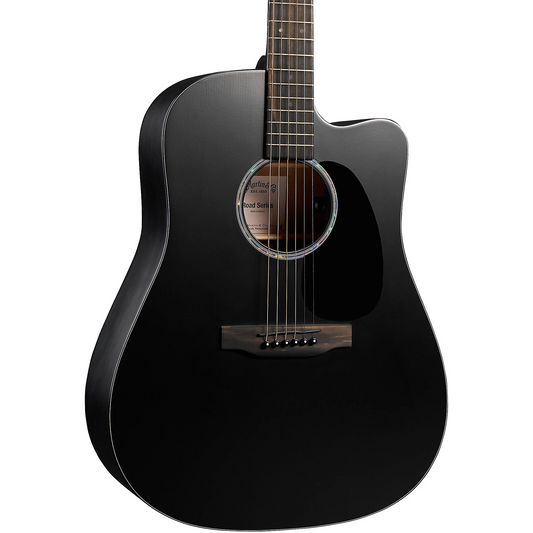 Martin Road Series DC-10E Modern Acoustic Electric Guitar in Black