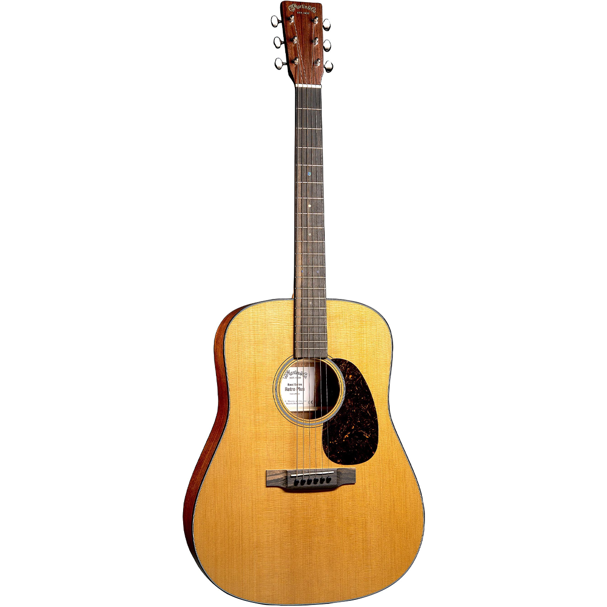 Martin DE Retro Plus Mahogany Road Series Acoustic Electric Guitar in Natural Aging Toner