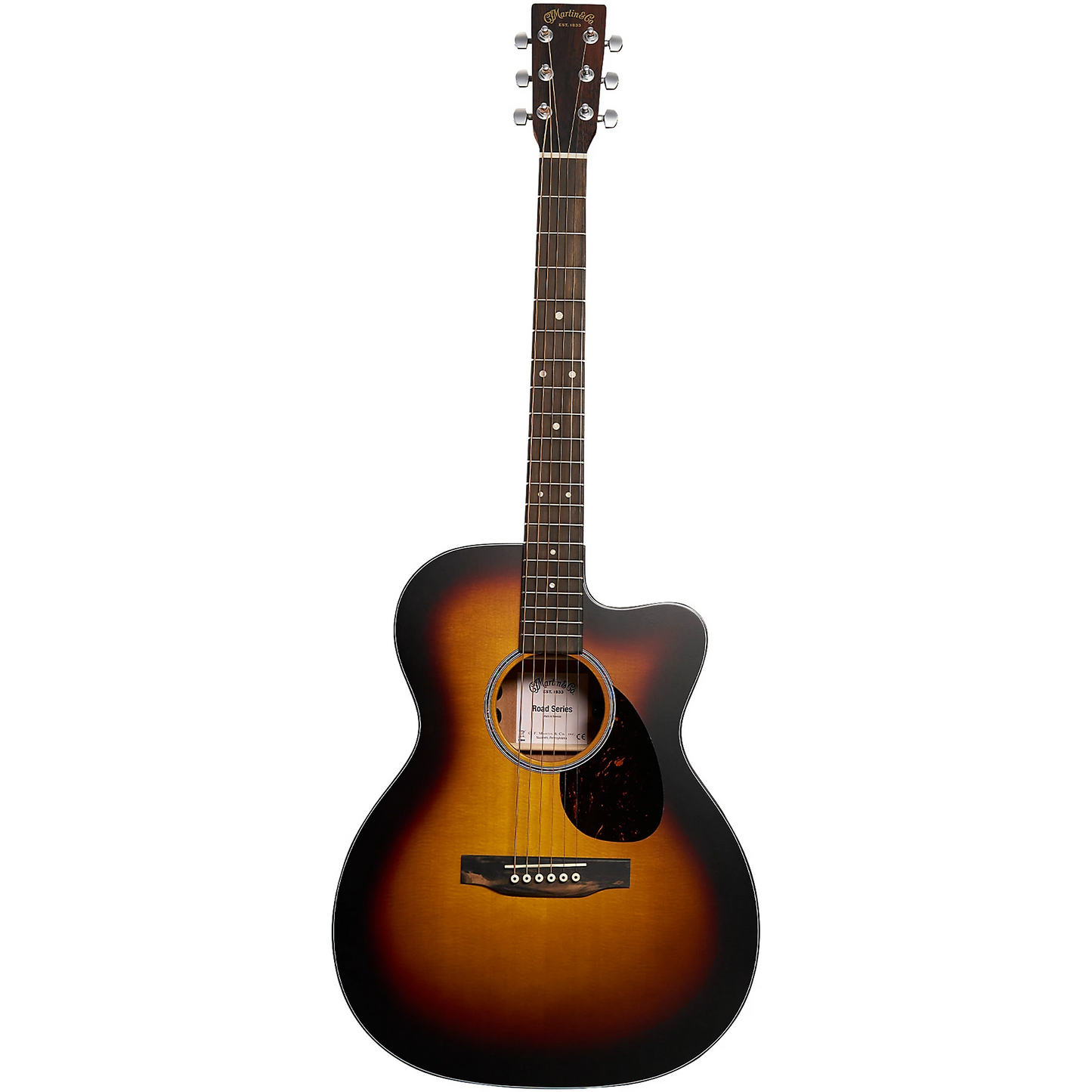 Martin Road Series OMC-10E Modern Burst Acoustic Electric Guitar in Sunburst
