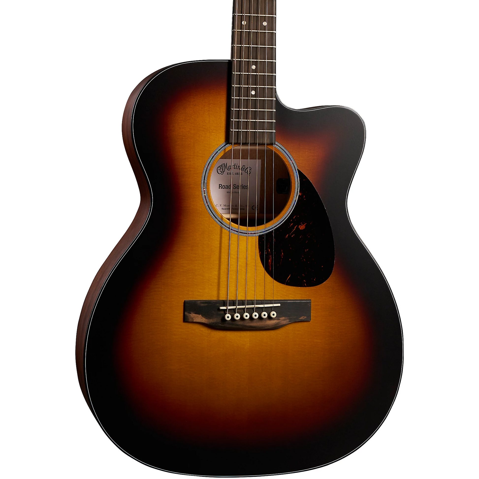 Martin Road Series OMC-10E Modern Burst Acoustic Electric Guitar in Sunburst