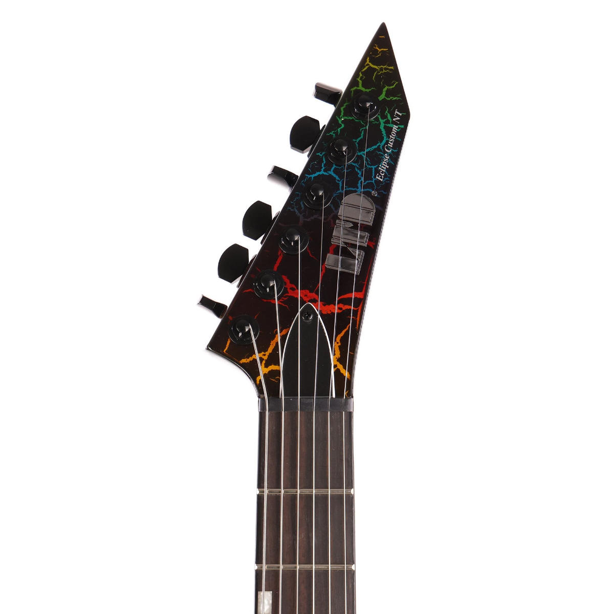 ESP LTD Eclipse 87 NT in Rainbow Crackle