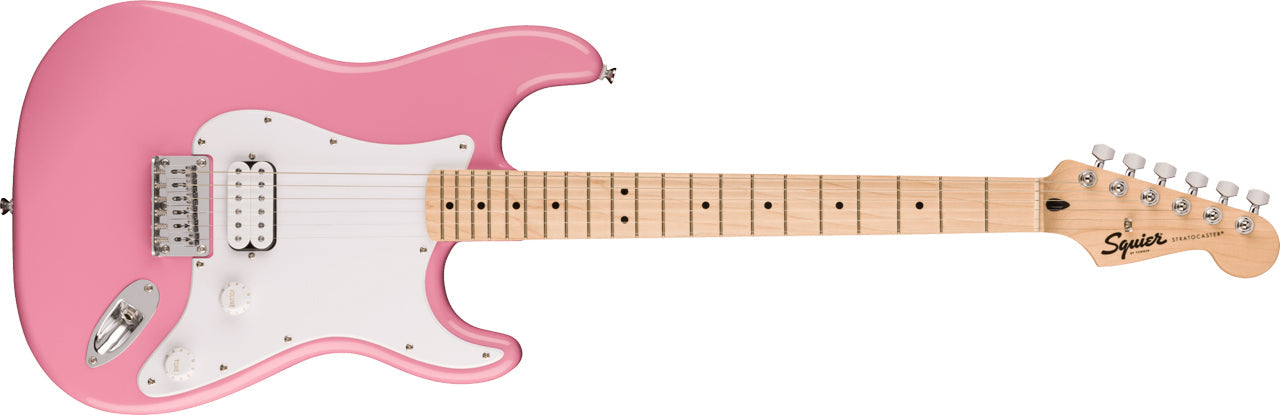 Squier Sonic Stratocaster HT H in Flash Pink