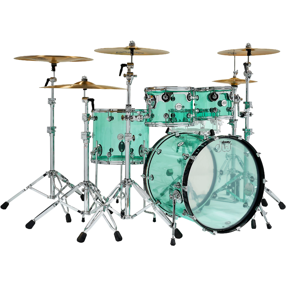 DW Design Series Acrylic 4-Piece Shell Pack in Sea Glass