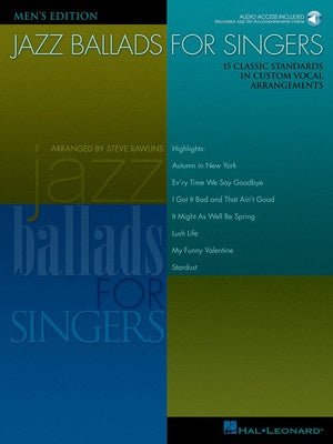 JAZZ BALLADS FOR SINGERS MENS BK/OLA