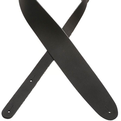 D'Addario Basic Classic Leather Guitar Strap in Black