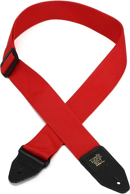 Ernie Ball Polypro Guitar Strap Or Bass Strap in Red