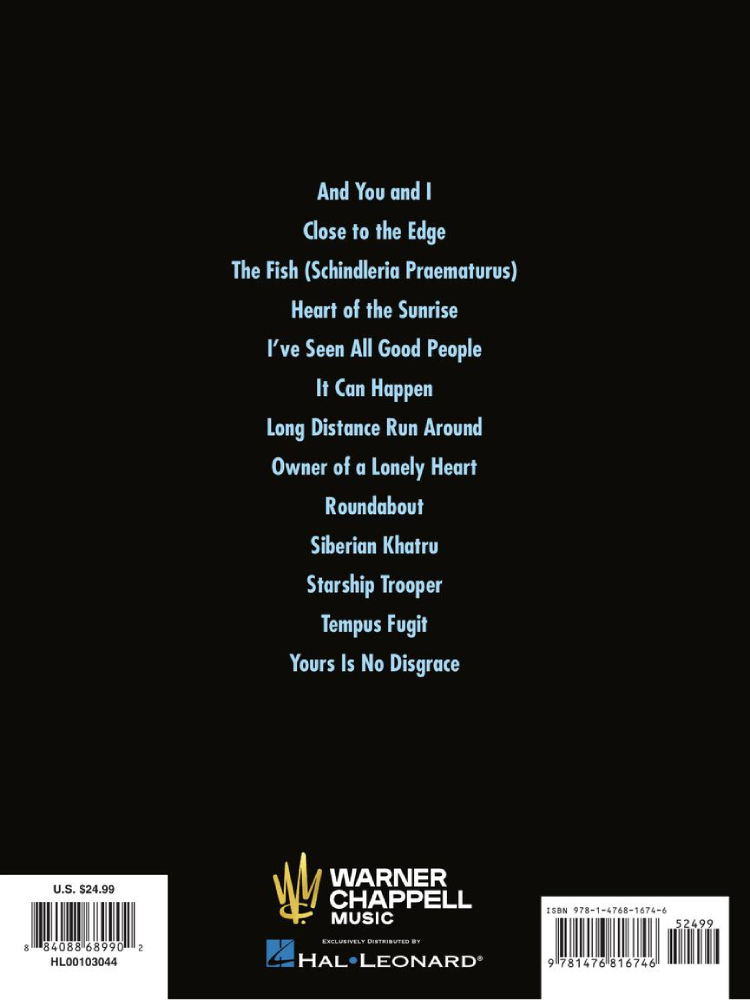 Best of Yes Bass Recorded Versions