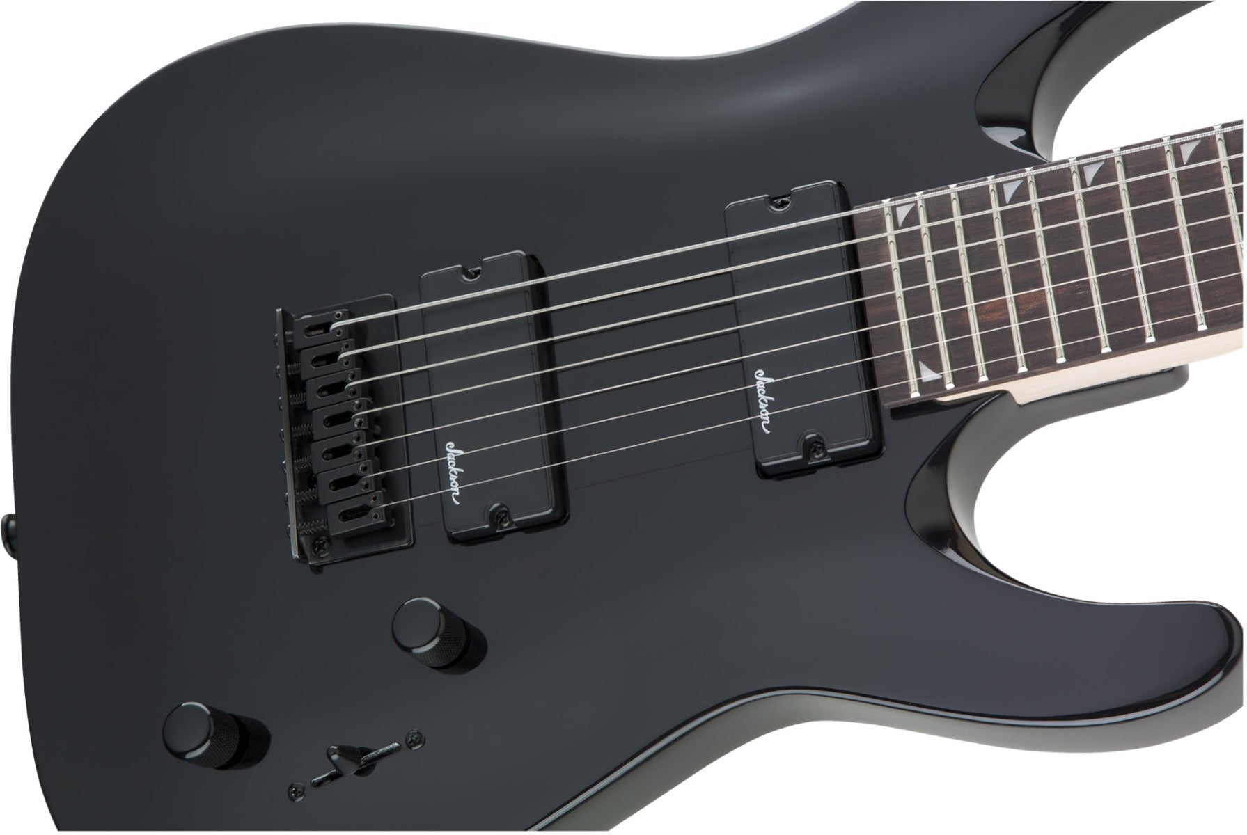 Jackson JS Series Dinky Arch Top JS22 7 DKA HT 7 String in Gloss Black