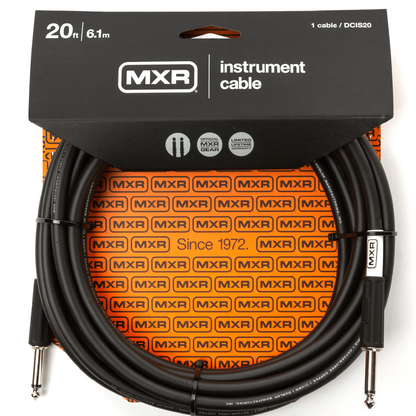 Jim Dunlop MXR 20 FT Standard Straight to Straight Instrument Cable
