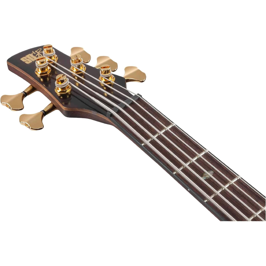 Ibanez SR5CMDX Premium 5 String Electric Bass in Black Ice Low Gloss