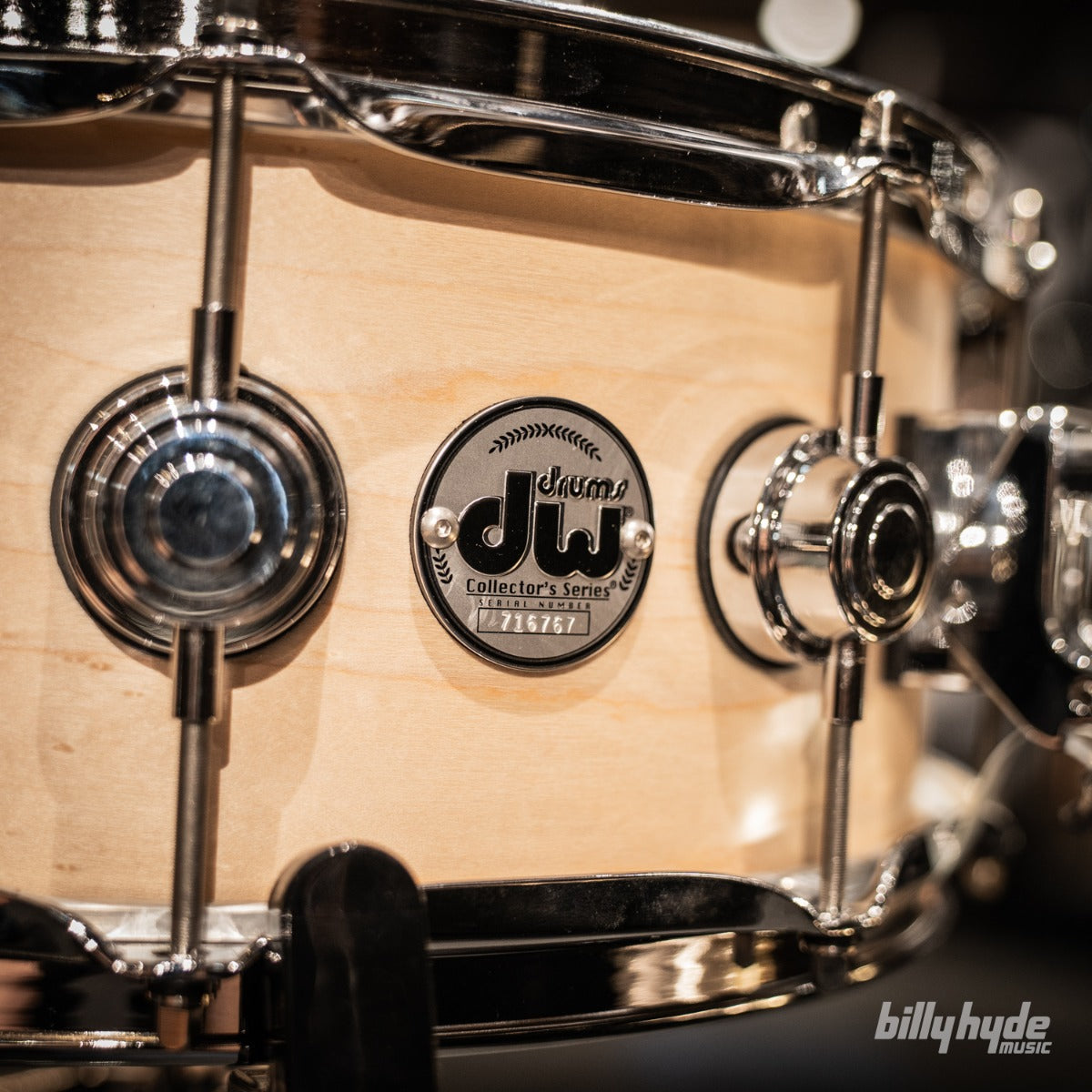 DW Collectors Series 5.5x14 Snare Drum in Satin Oil Maple