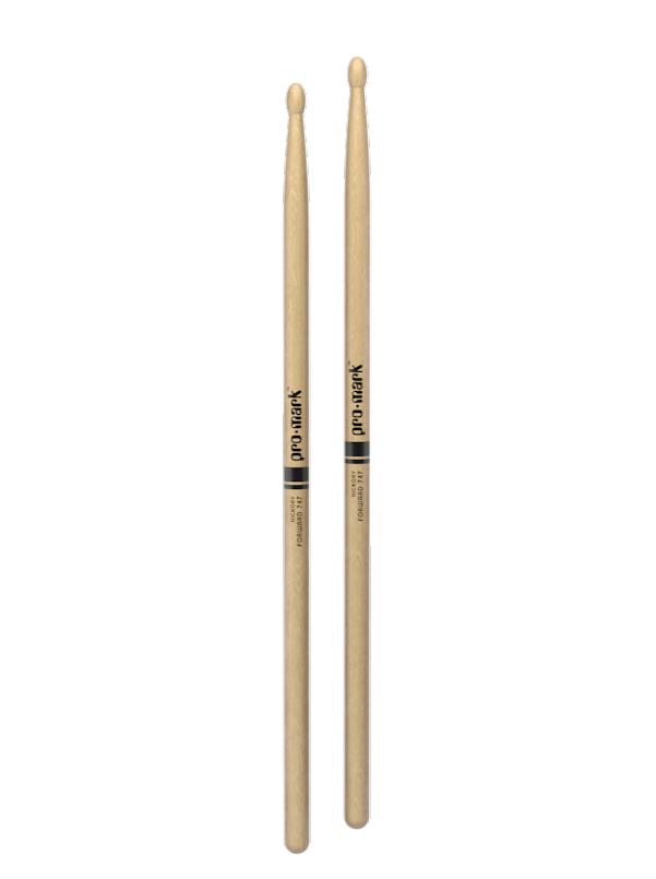 Promark Forward 747 Lacquered Hickory Wood Tip Drumsticks