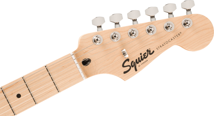 Squier FSR Squier Sonic Stratocaster HT H, Maple Fingerboard, White Pickguard in Lime Green