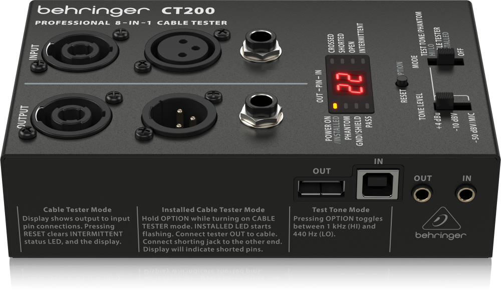 Behringer CT200 Cable Tester