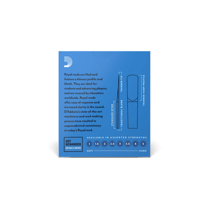 Royal By D'Addario Strength 3.0 10 Pack Bb Clarinet Reeds