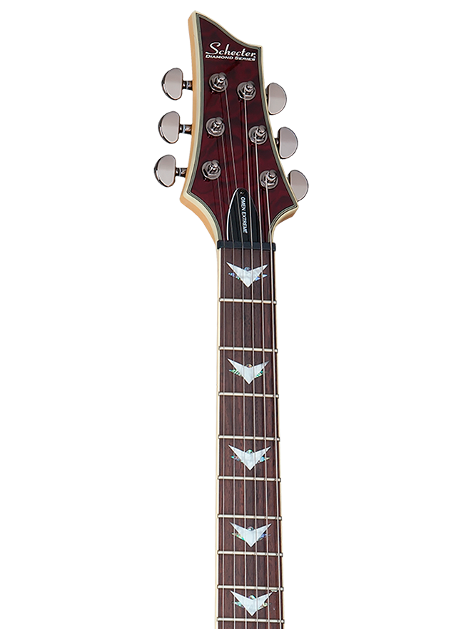 Schecter Omen Extreme 6 Left Handed in Black Cherry