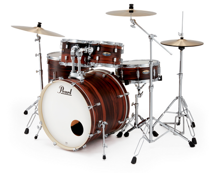 Pearl Decade Maple Exotic 22" Drum Kit w/HW in Matte Dark Walnut