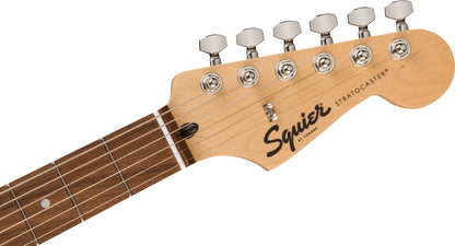 Squier FSR Squier Sonic Stratocaster HSS, Laurel Fingerboard, White Pickguard in Surf Green
