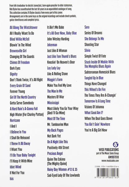 The Best Of Bob Dylan Chord Songbook