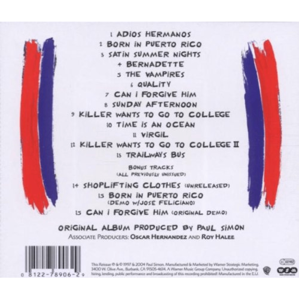 Paul Simon Songs from the Capeman PVG