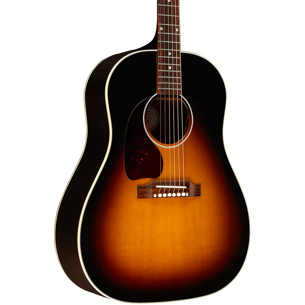 Gibson J-45 Special Left Hand Acoustic Electric Guitar in Satin Vintage Sunburst