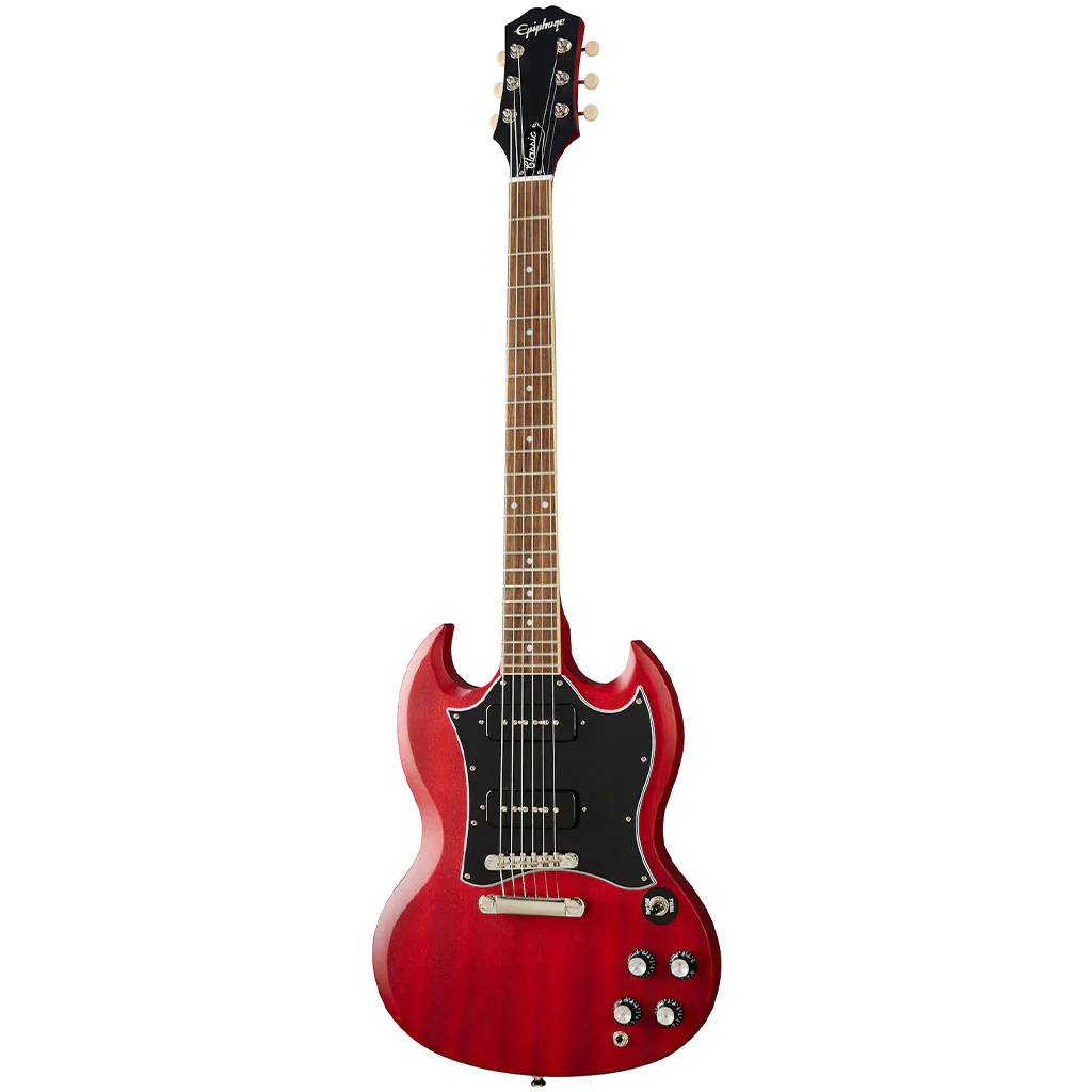 Epiphone SG Classic P90S Electric Guitar in Worn Cherry