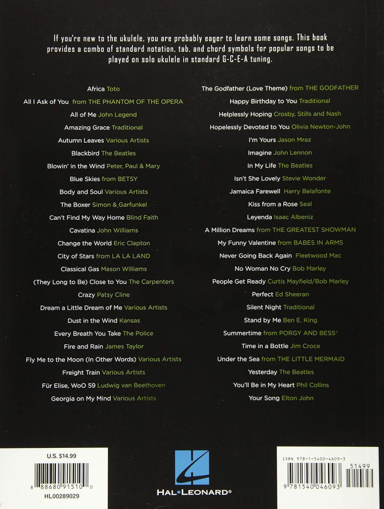 First 50 Songs You Should Play on Solo Ukulele