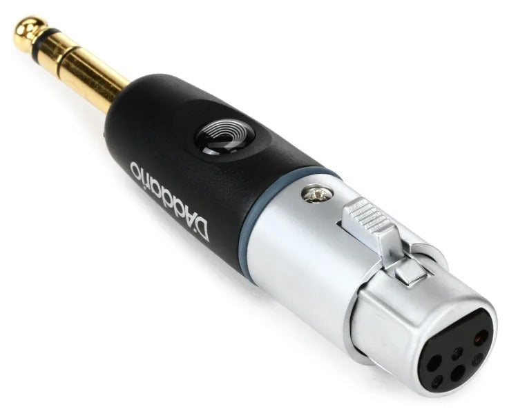 D'Addario Planet Waves 1/4 Inch Male Balanced to XLR Female Adapter