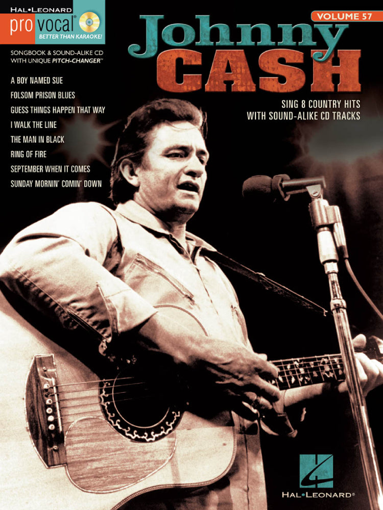 Johnny Cash Pro Vocal Men's Edition Volume 57 Bk/Cd