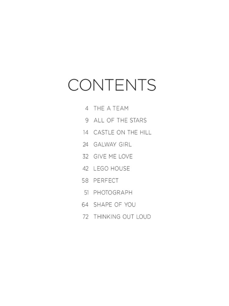 Ed Sheeran Music Minus One Vocals BK/OLA