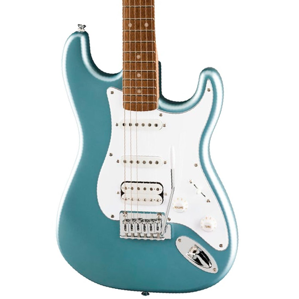 Squier Affinity Series™ Stratocaster Junior HSS, Laurel Fingerboard in Ice Blue Metallic