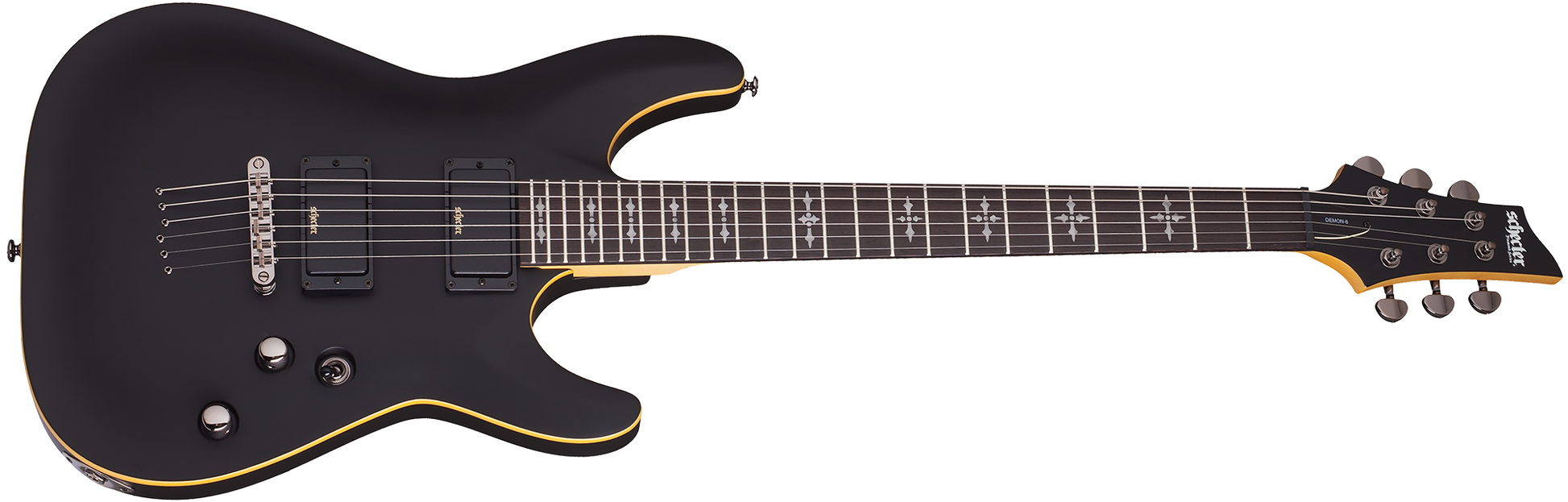 Schecter Demon 6 in Aged Black Satin