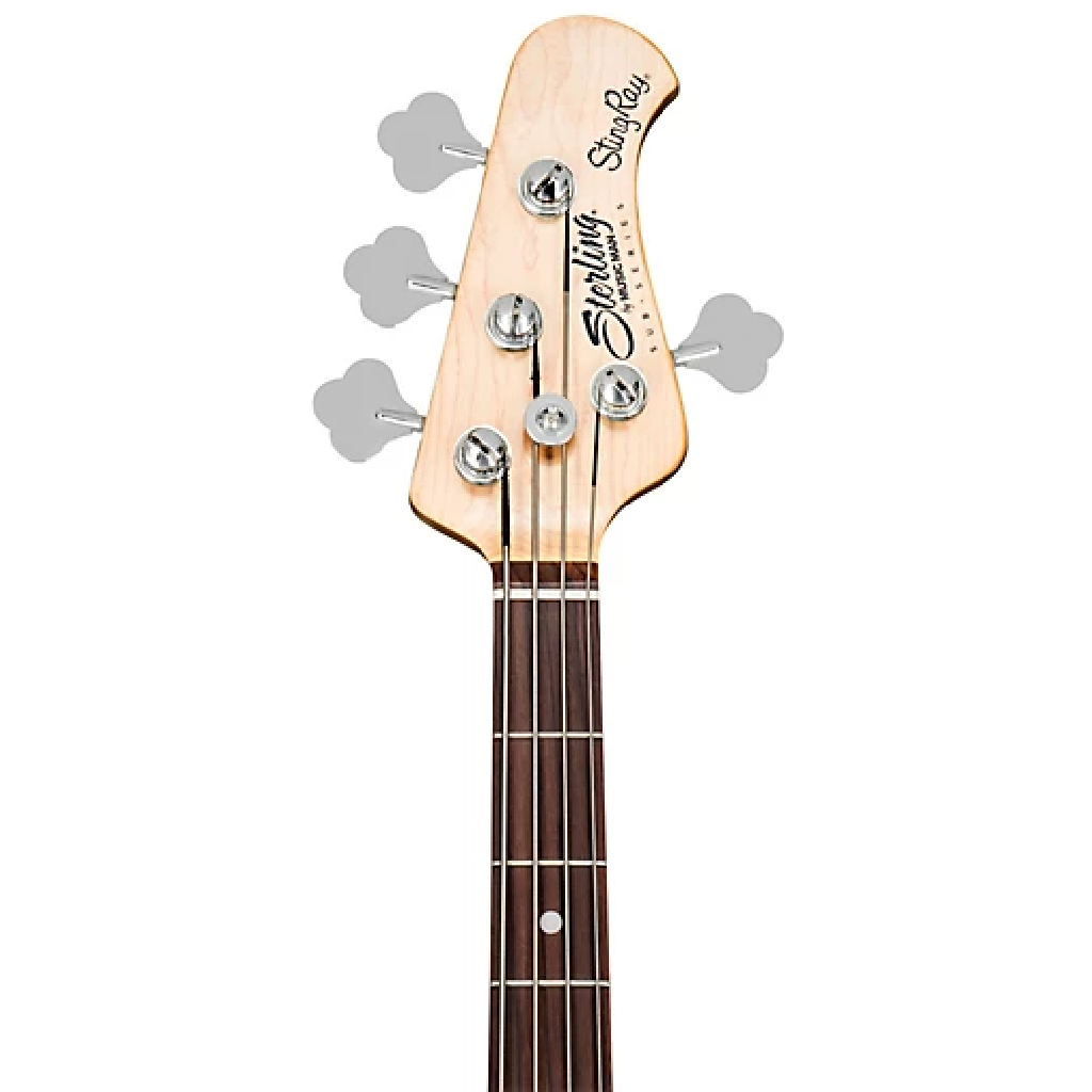 Sterling By Music Man StingRay Ray4 Bass Guitar in Trans Black Satin