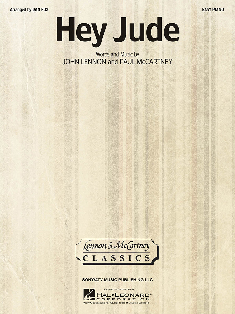 Hey Jude Easy Piano S/S