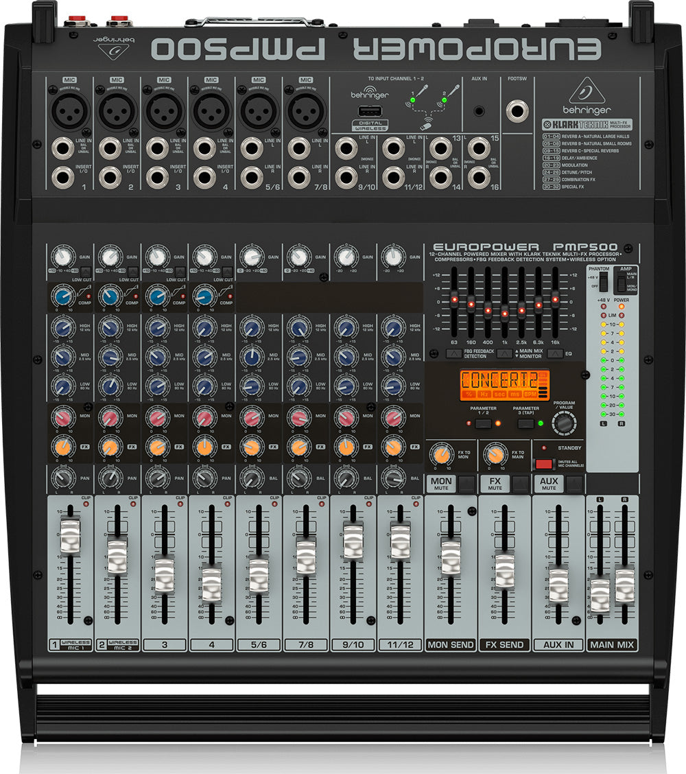 Behringer PMP500 500W 12 Channel Powered Mixer