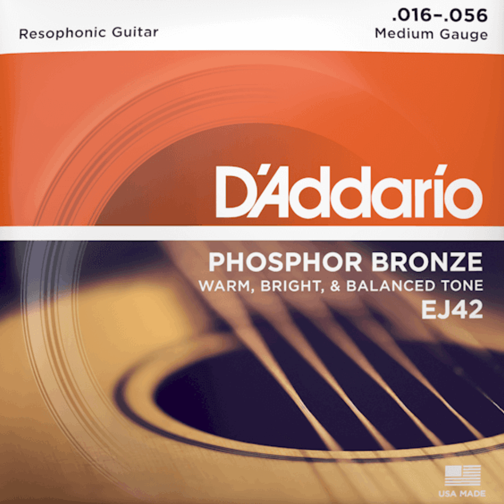 D'Addario EJ42 Resophonic Guitar Strings 16-56 Gauge