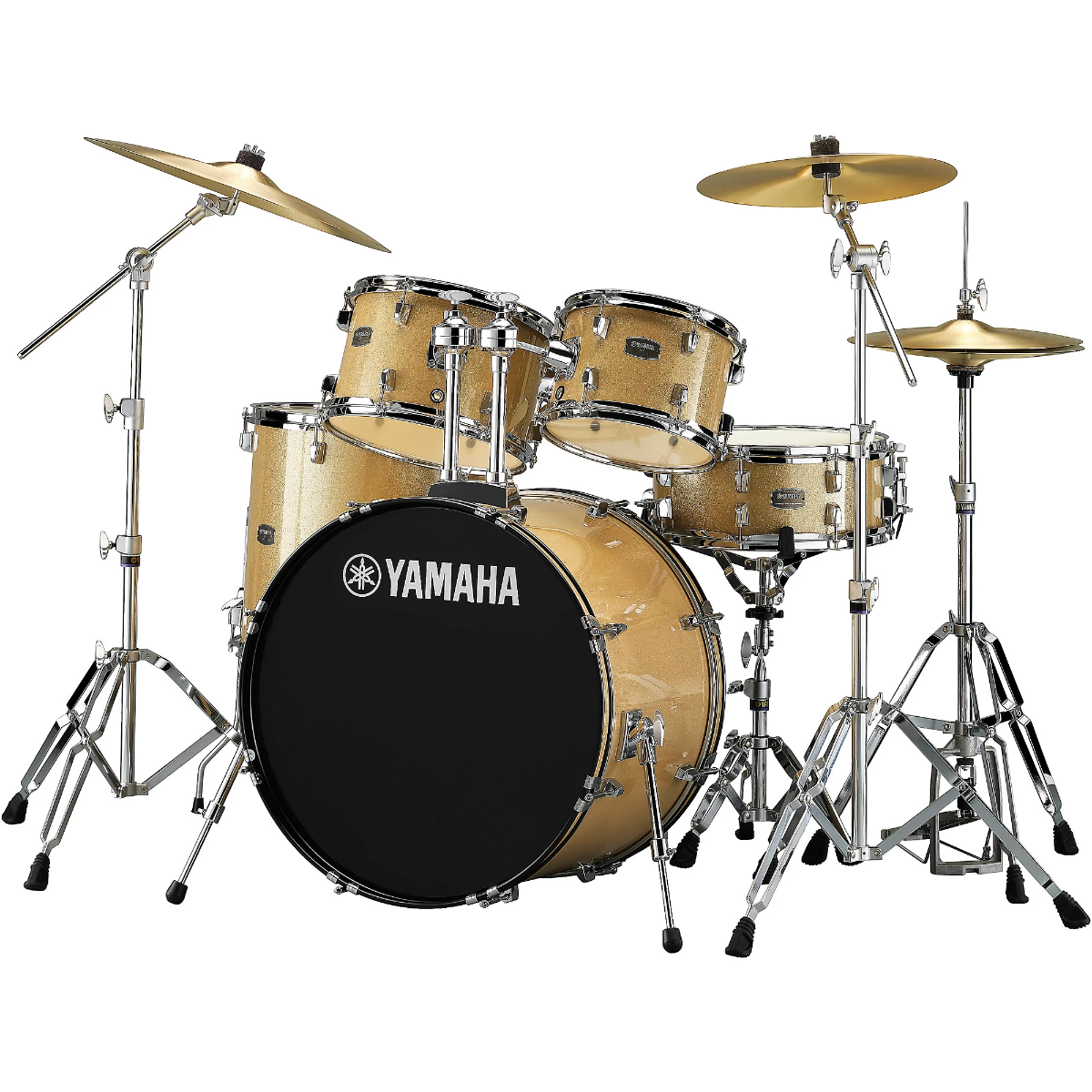Yamaha Rydeen Fusion 5-Piece Drum Kit in Champagne Glitter