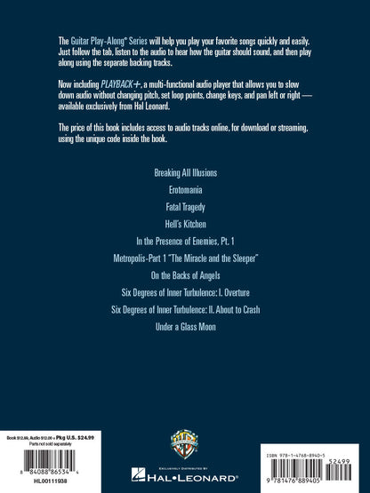 Dream Theater Guitar Play Along Volume 167 Bk/Ola