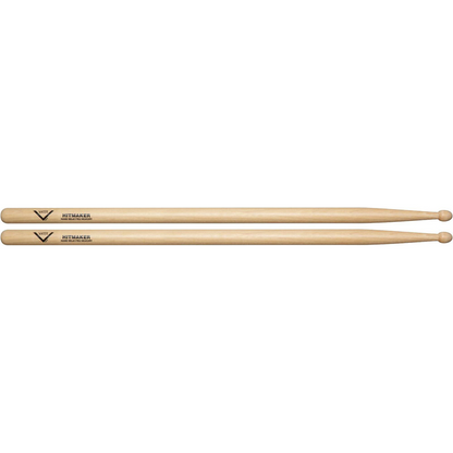 Vater VHHITW Hitmaker American Hickory Wood Tip Drum Sticks (Pair)