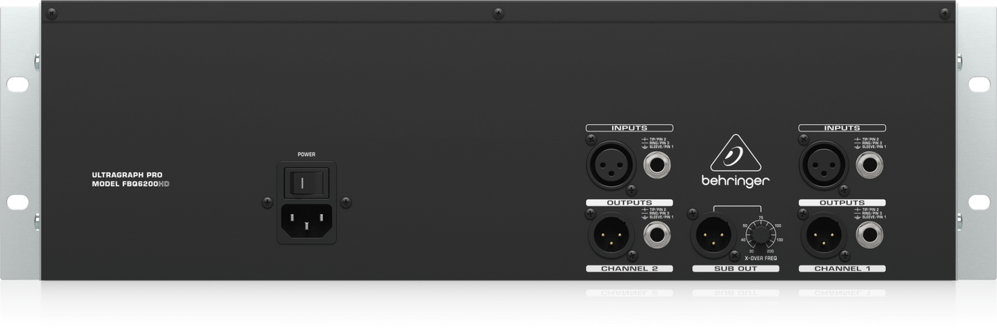 Behringer Ultragraph Pro FBQ6200HD High Definition 31 Band Stereo Graphic Equalizer