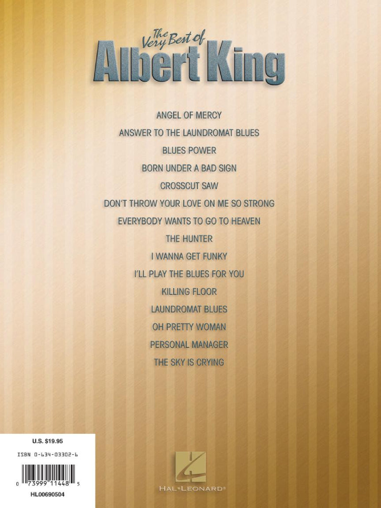 The Very Best of Albert King Recorded Version Guitar Tab