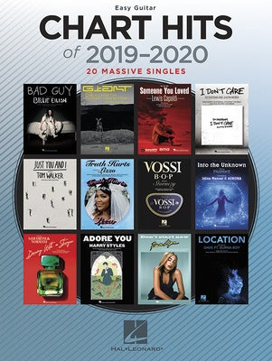 CHART HITS OF 2019-2020 EASY GUITAR EUROPEAN EDITION