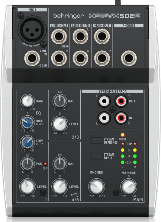 Behringer XENYX 502S 5 Channel Mixer