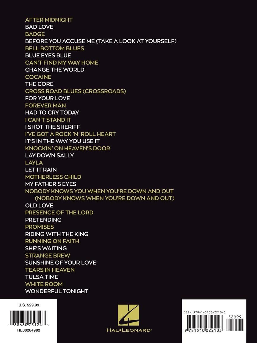 Eric Clapton Sheet Music Anthology PVG