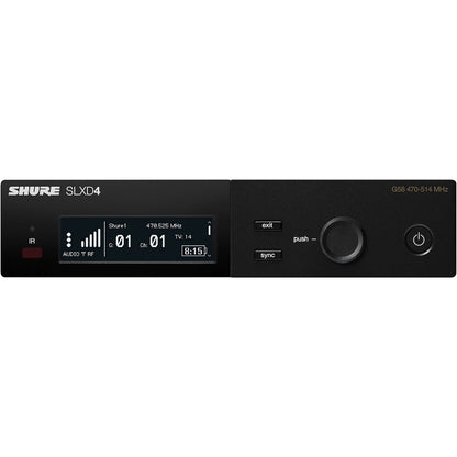 Shure SLXD14/SM35 Wireless System with SLXD1 Bodypack Transmitter and SM35 Headset Microphone Freq H57 = 520-564MHz