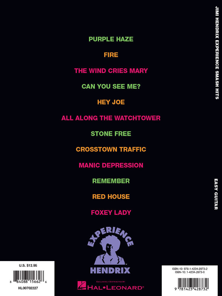 Jimi Hendrix Experience Smash Hits Easy Guitar Riffs And Solos