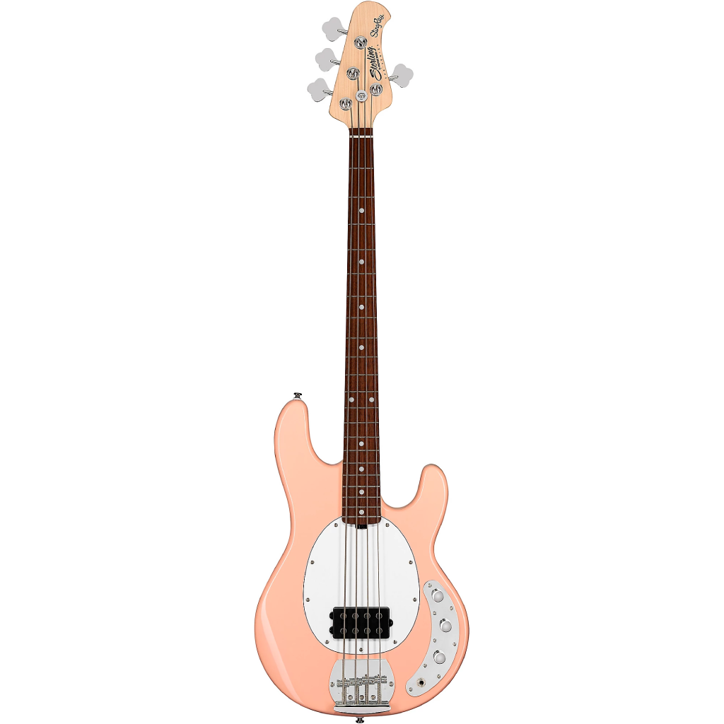 Sterling By Music Man StingRay RAY4 Bass Guitar in Pueblo Pink