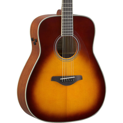Yamaha FG-TA TransAcoustic Dreadnaught Guitar in Brown Sunburst
