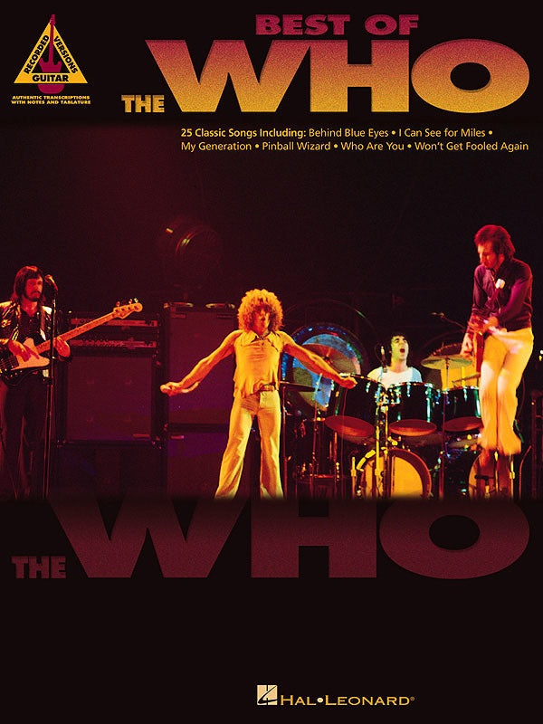 Best of The Who Guitar Recorded Version Guitar Tab
